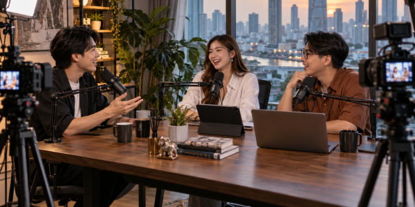อนาคตพอดแคสต์ไทย 2569 เมื่อ AI, Live Commerce และเสียงมนุษย์มาบรรจบกัน